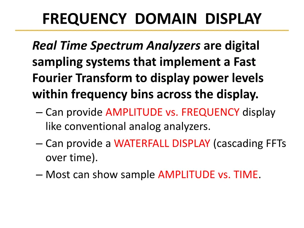 frequency domain display 1