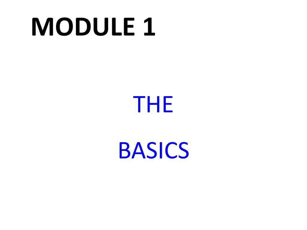 module 1