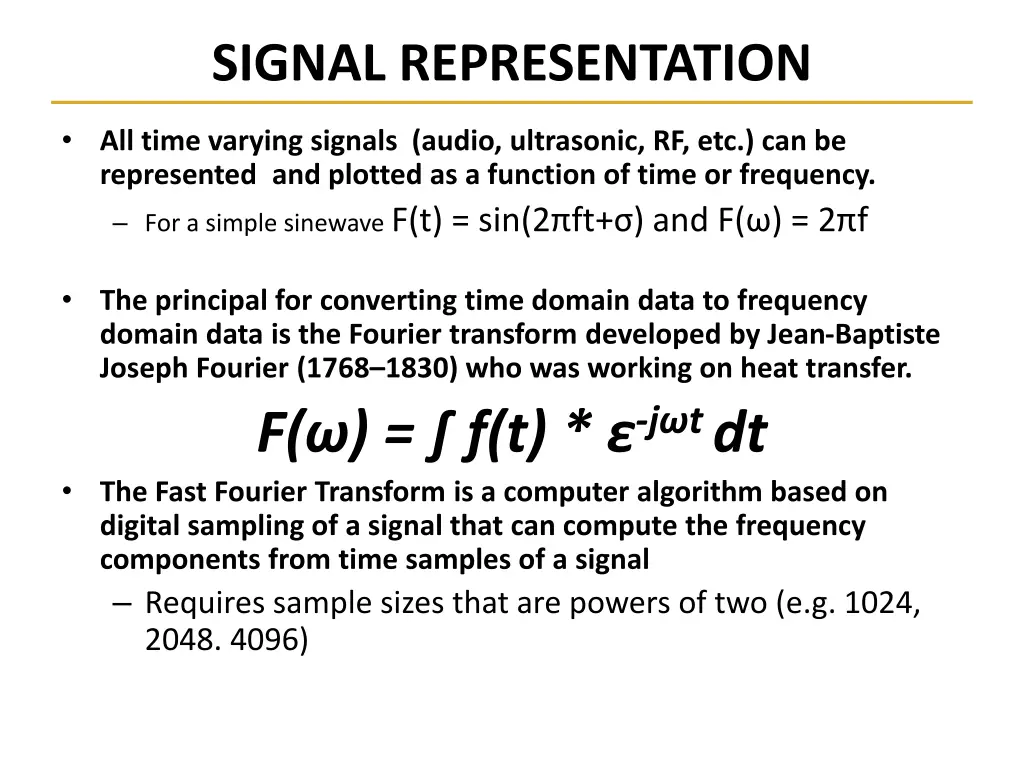 signal representation