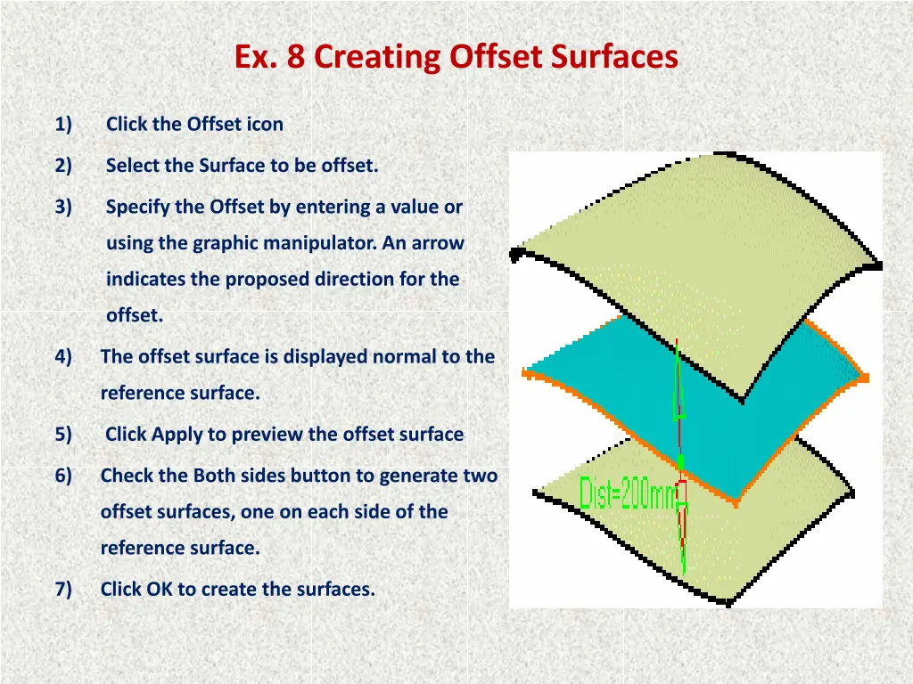 ex 8 creating offset surfaces