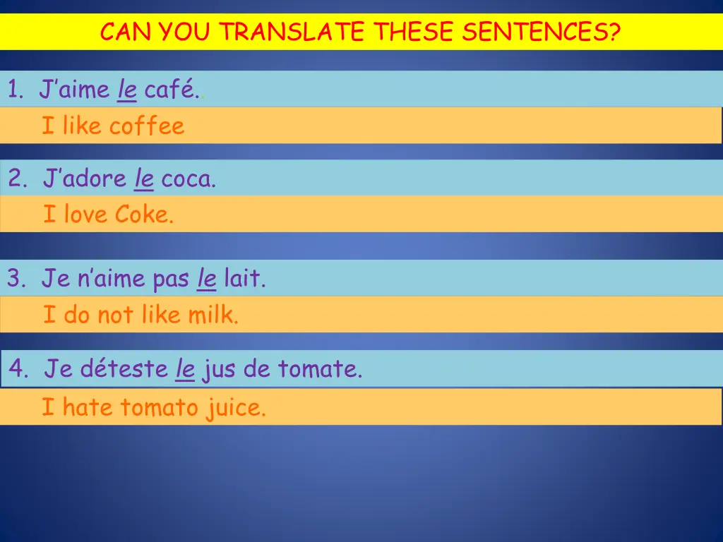 can you translate these sentences