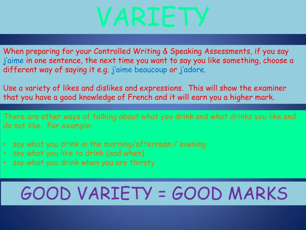 variety