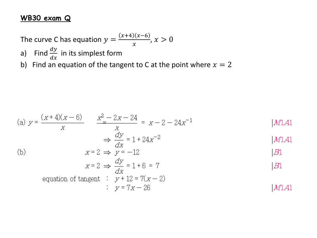 wb30 exam q