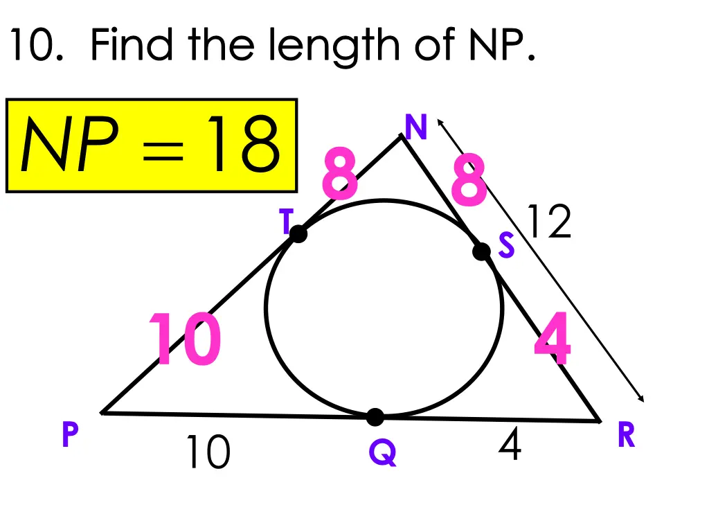 10 find the length of np