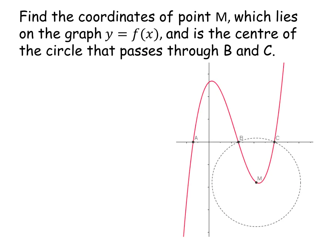 find the coordinates of point m which lies