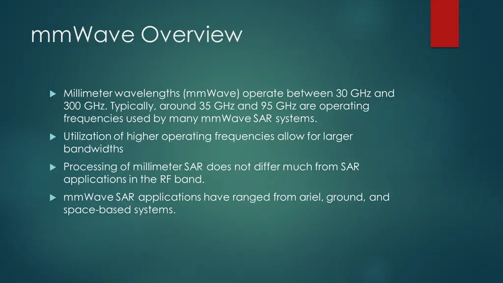 mmwave overview