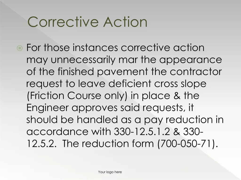 corrective action 1