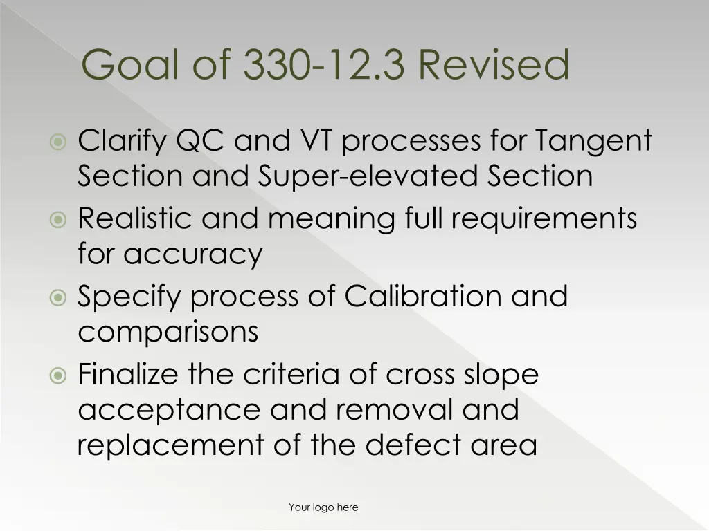 goal of 330 12 3 revised