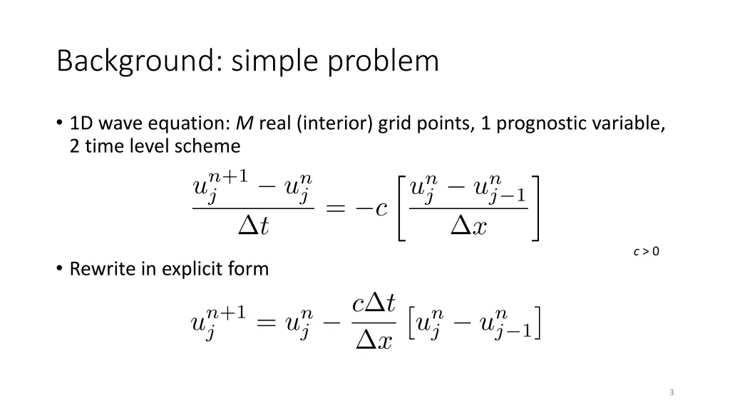 background simple problem