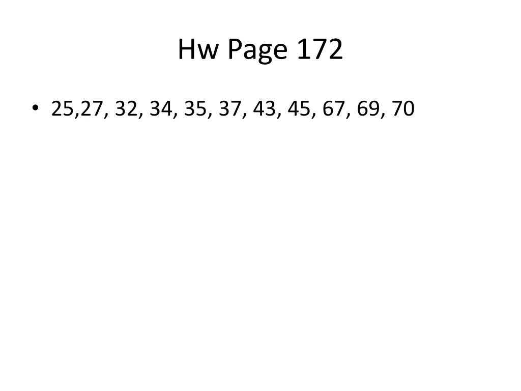 hw page 172