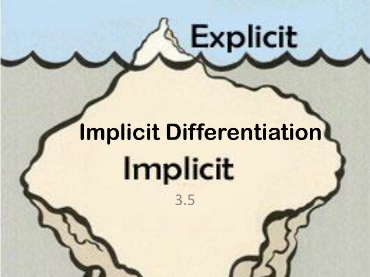 implicit differentiation