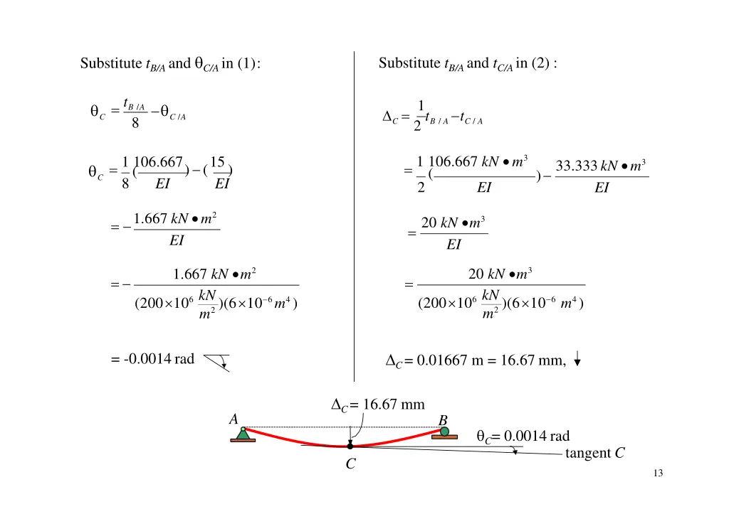 substitute t b a and c a in 1