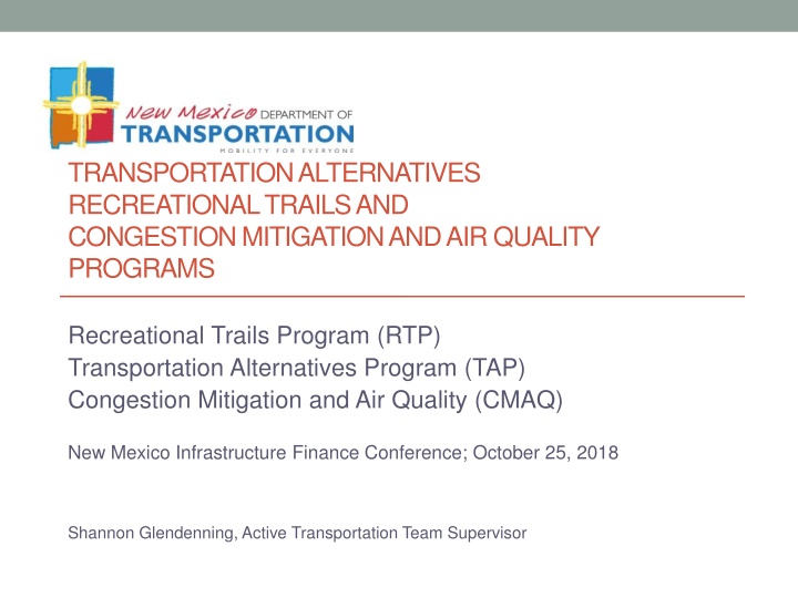 transportation alternatives recreational trails