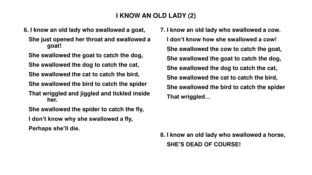 i know an old lady 2