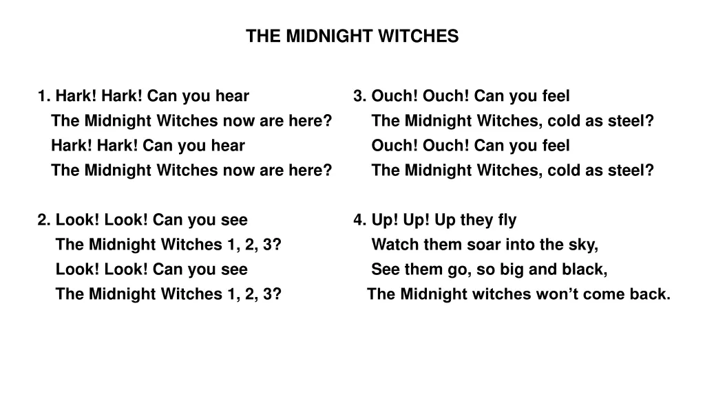 the midnight witches