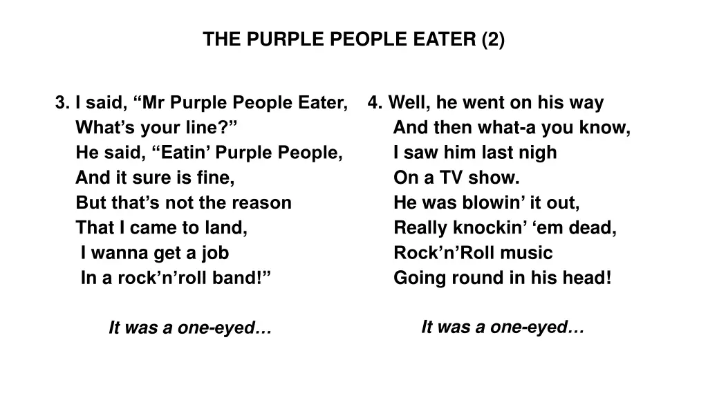 the purple people eater 2