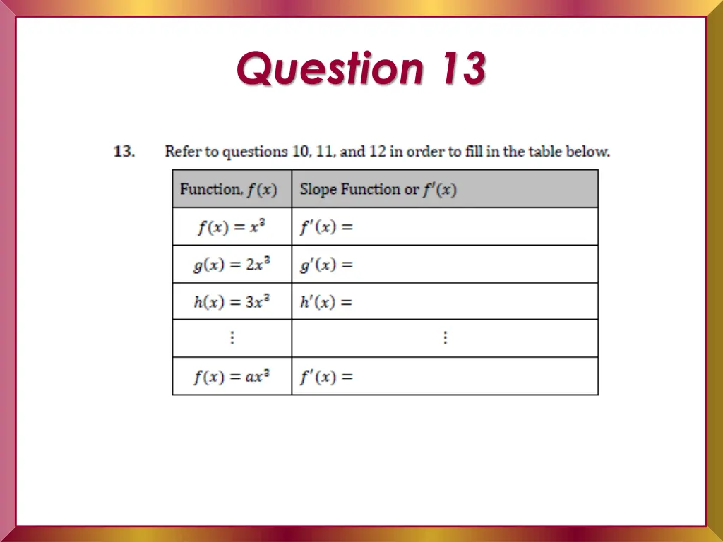 question 13