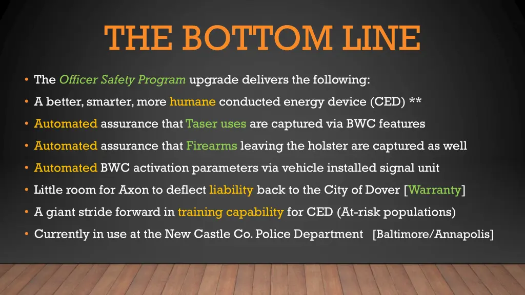 the bottom line 1