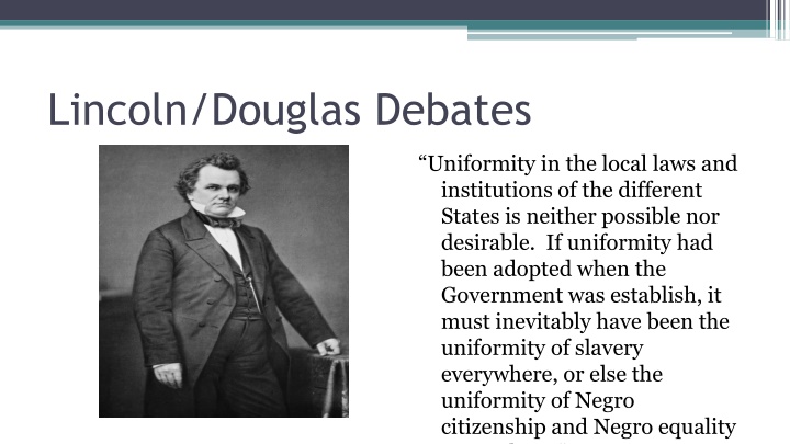 lincoln douglas debates
