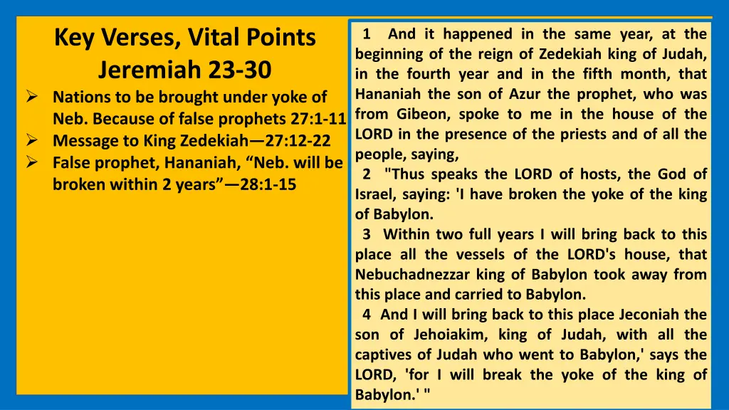 key verses vital points jeremiah 23 30 nations 4