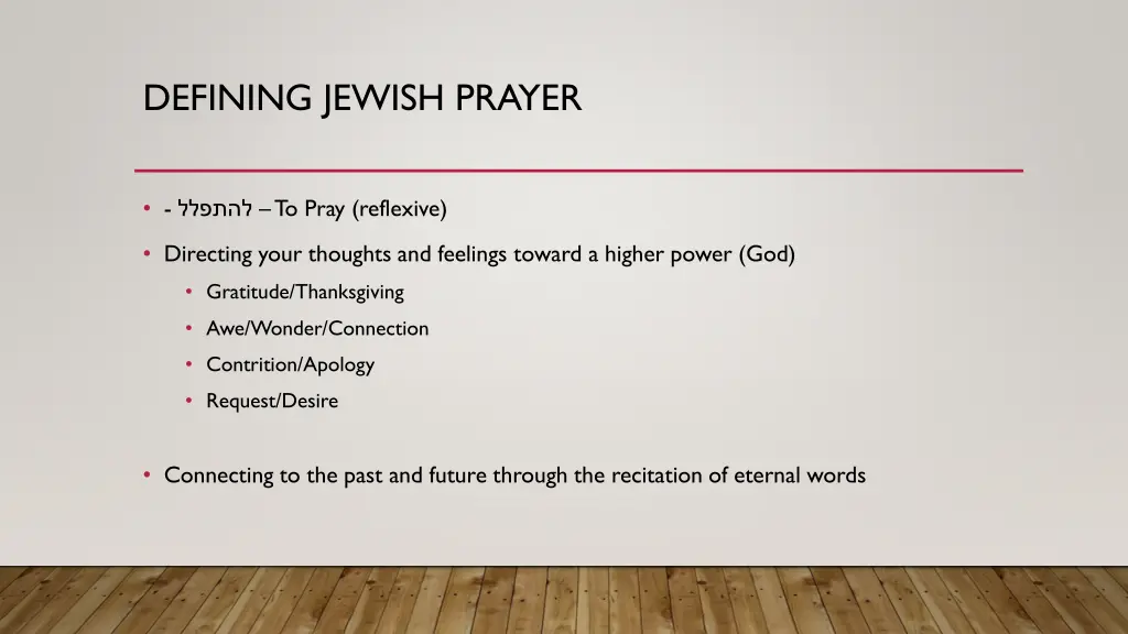 defining jewish prayer