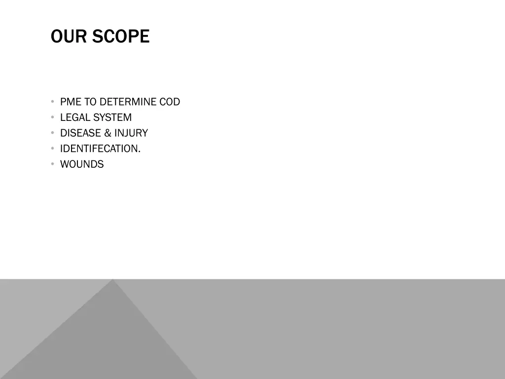 our scope