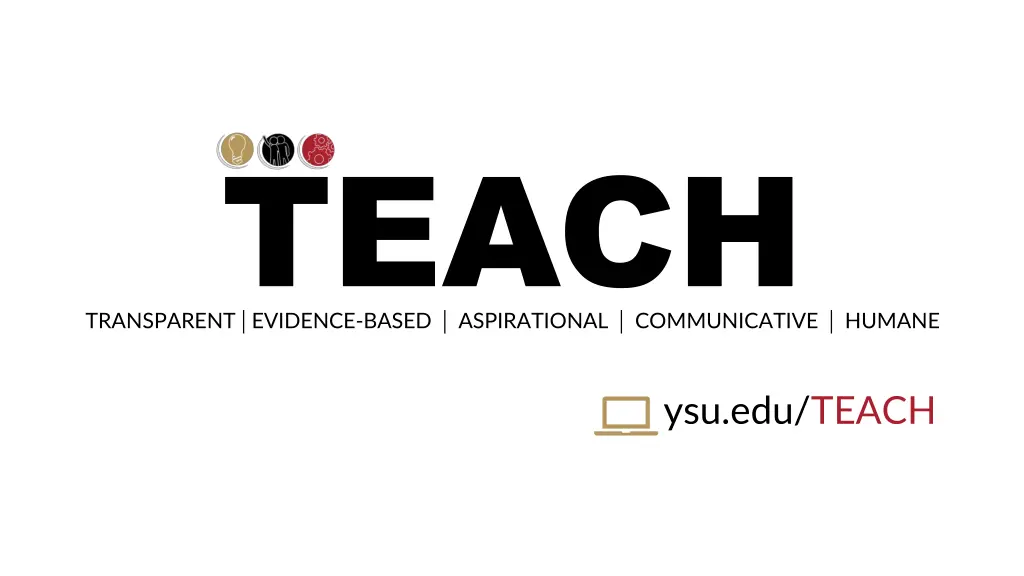 teach transparent evidence based aspirational
