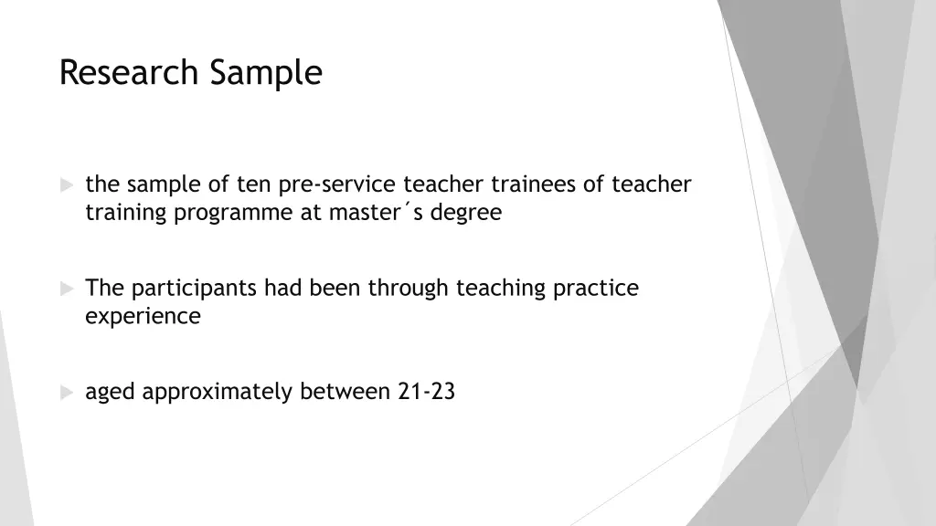 research sample