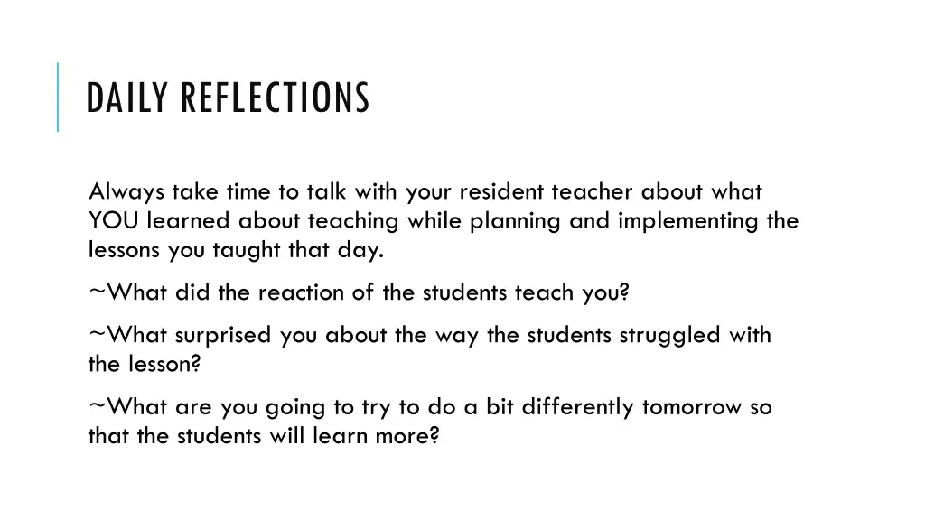 daily reflections