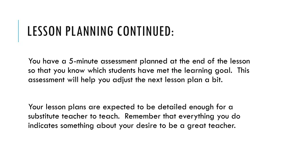 lesson planning continued 2