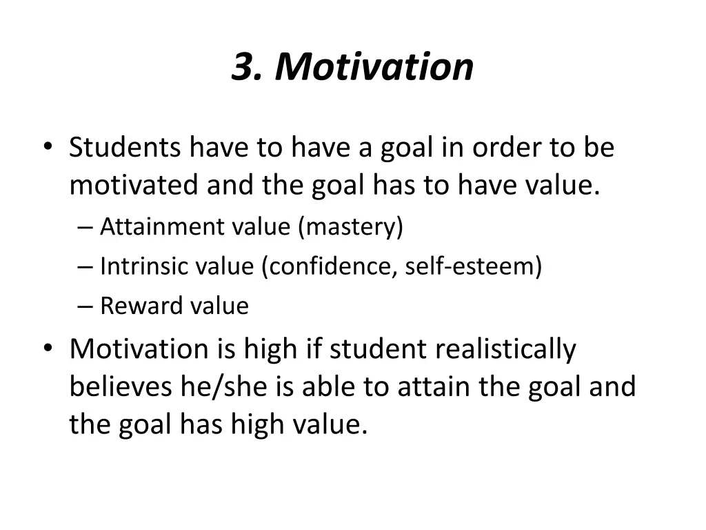 3 motivation