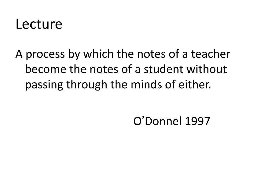 lecture