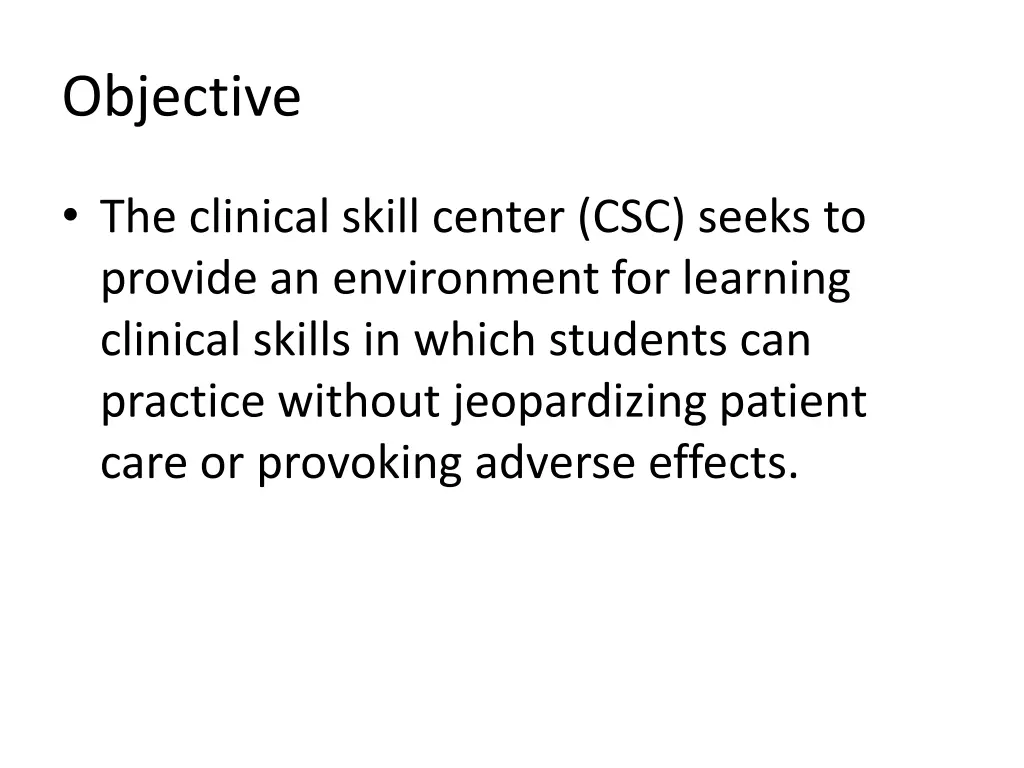 objective