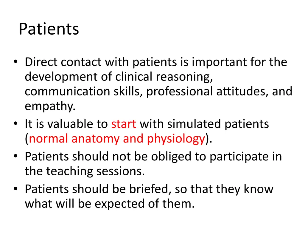 patients