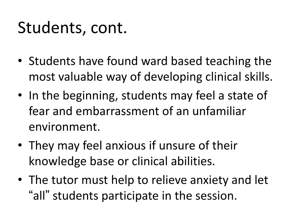 students cont