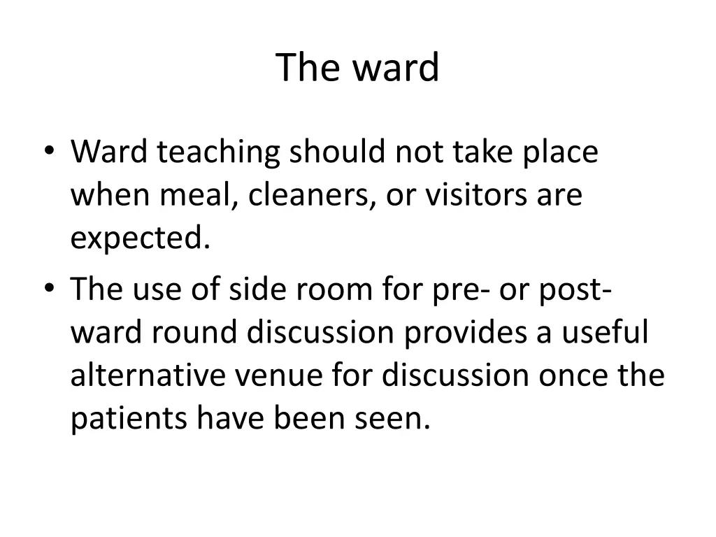 the ward