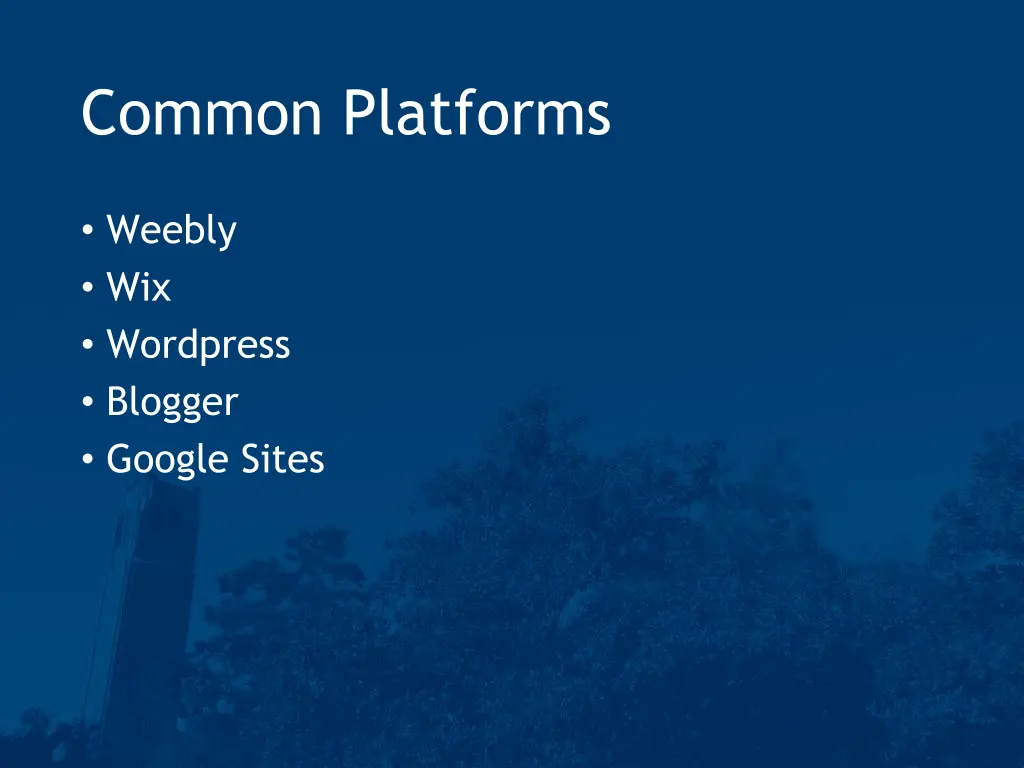 common platforms