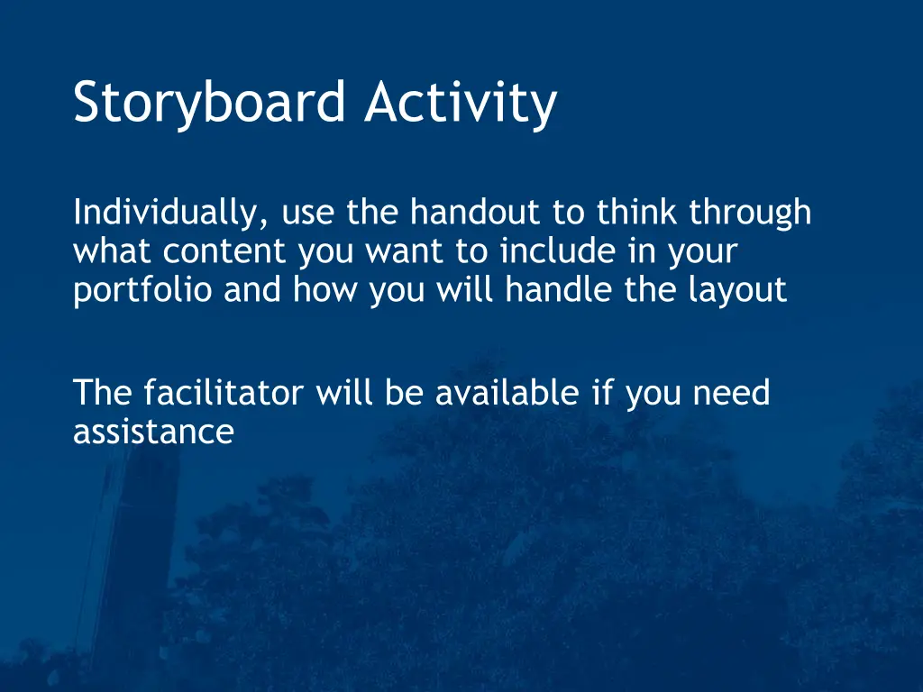 storyboard activity