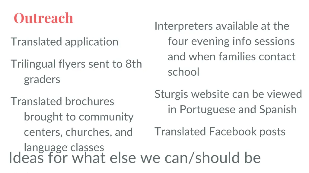 outreach