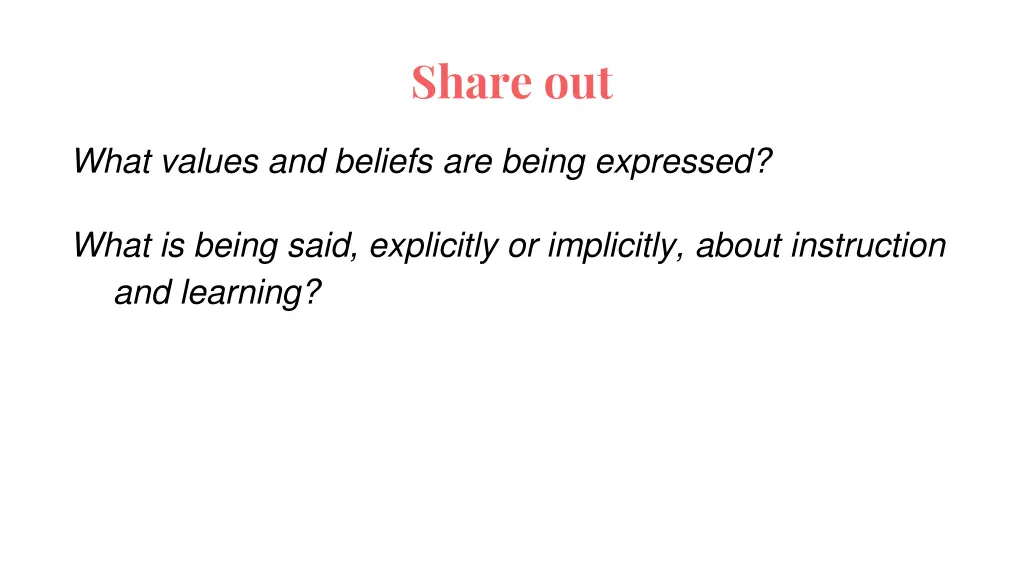 share out