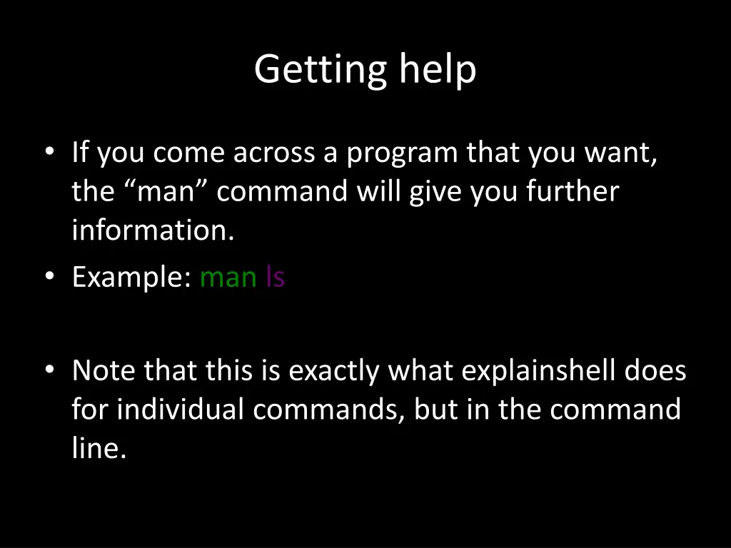 getting help