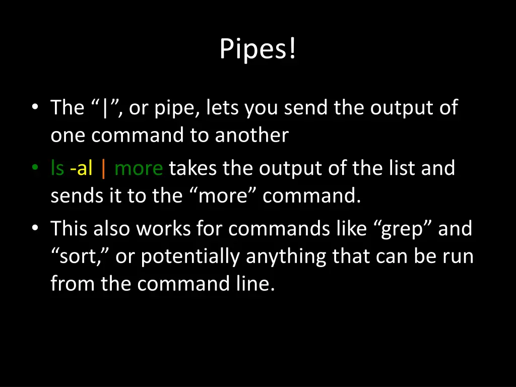 pipes