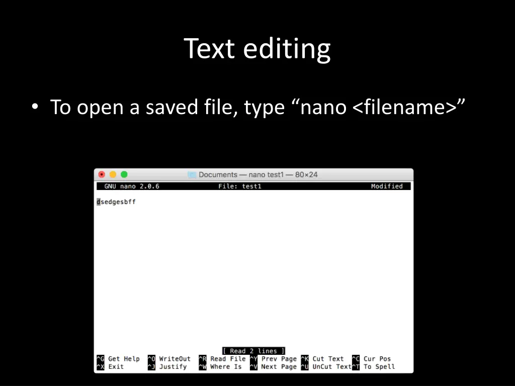 text editing 2
