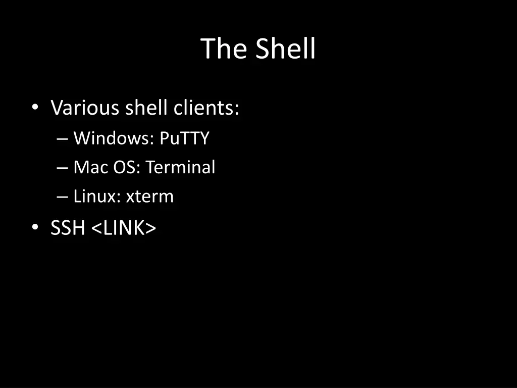 the shell 1