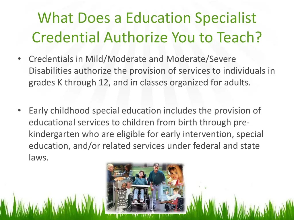 what does a education specialist credential