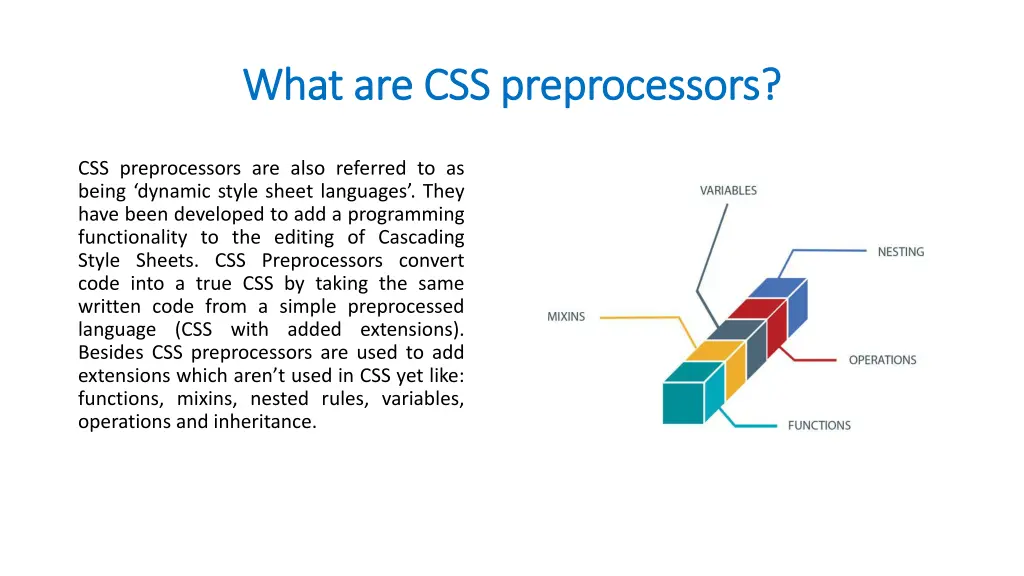 what are css preprocessors what