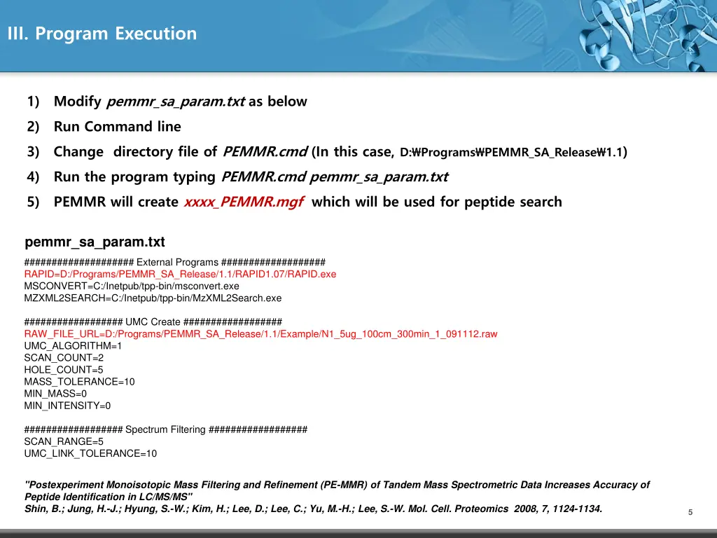 iii program execution