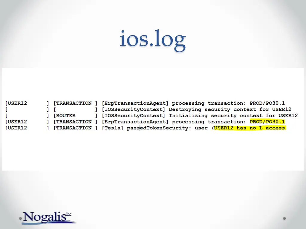 ios log 1