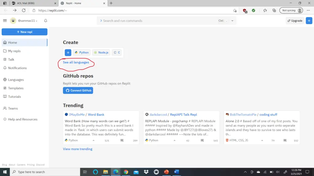 html is the standard markup language for creating