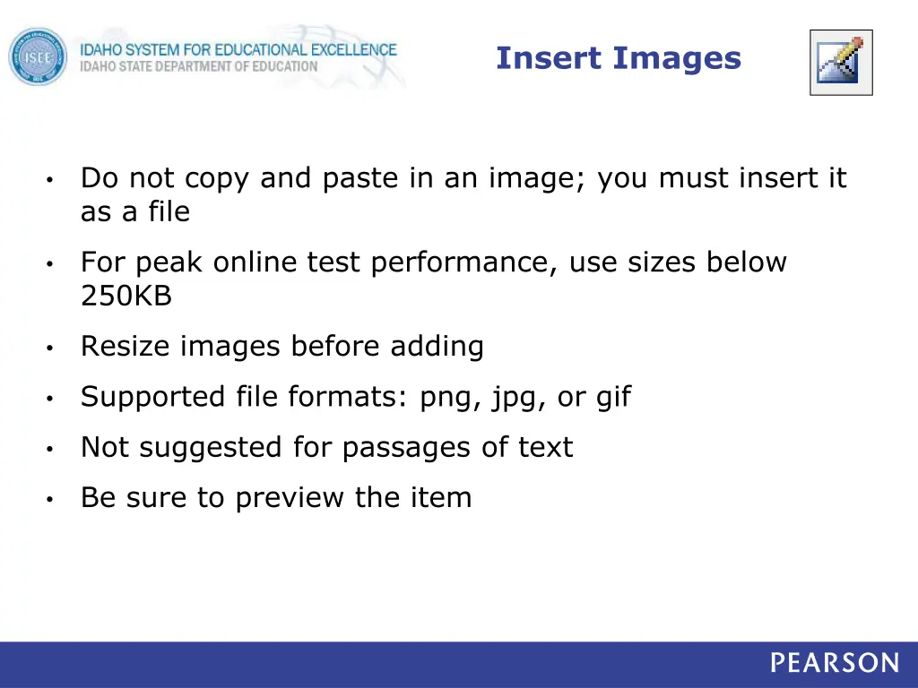 insert images